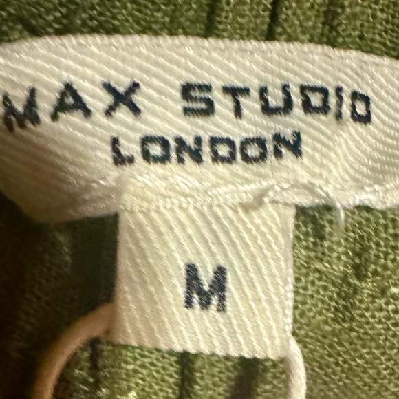Max Studio Olive Green Flare Pants - Picture 6 of 9